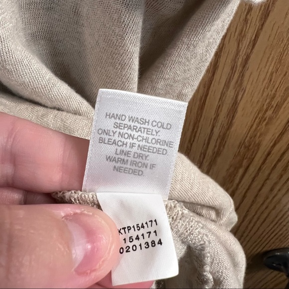 J. Jill Love Linen 100% Linen Short Sleeve Top w/ Knot Hem Size XL - Picture 7 of 7